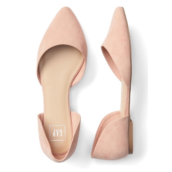 GAP Shoes - Gap Light Pink Suede D’Orsay Flats